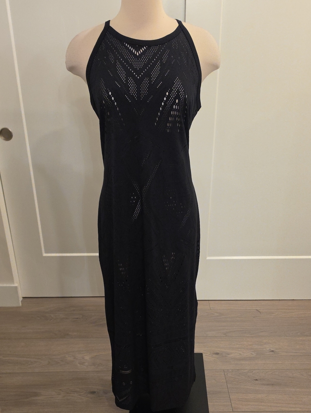 House of Harlow 1960 Swim Black Maxi dress size L new with tags